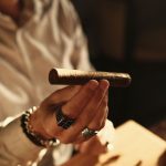 A freshly rolled cigar